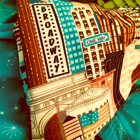 Retro Unique New York City Print Fit Flare A-line Midi Party Sleeveless Dress - Picture 5 of 8